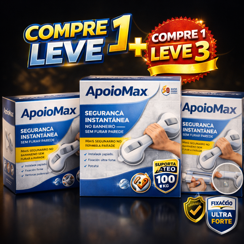 ApoioMax - Mais segurança | FRETE GRÁTIS | COMPRE 1 LEVE 3