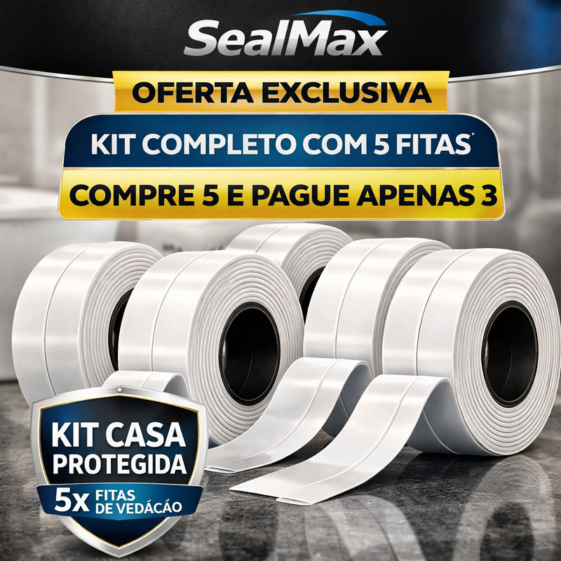 SealMax Anti-Infiltração Vedação Completa | FRETE GRÁTIS | KIT CASA COM 5