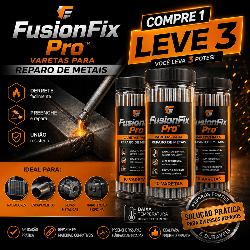 FusionFix Pro™ | Varetas Para Reparo de Metais