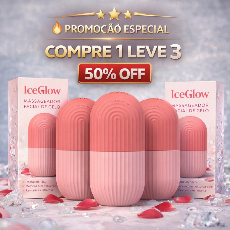 IceGlow – Massageador Facial de Gelo | FRETE GRÁTIS | COMPRE 1 LEVE 3