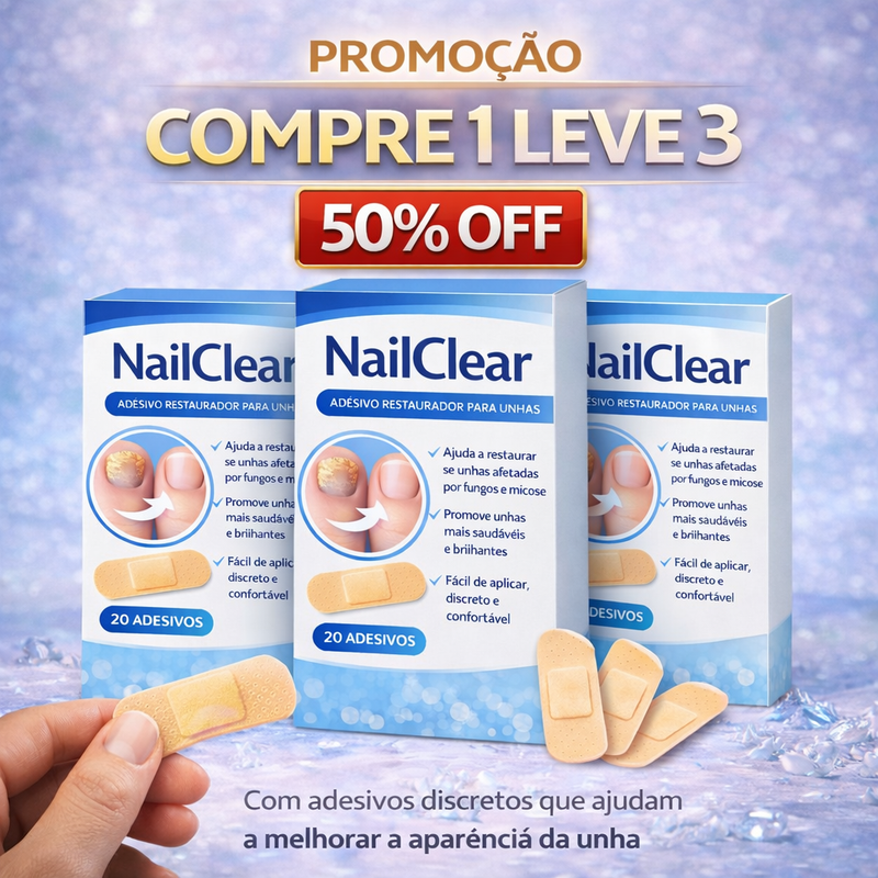 NailClear – Adesivo Restaurador para Unhas | FRETE GRÁTIS | COMPRE 1 LEVE 3