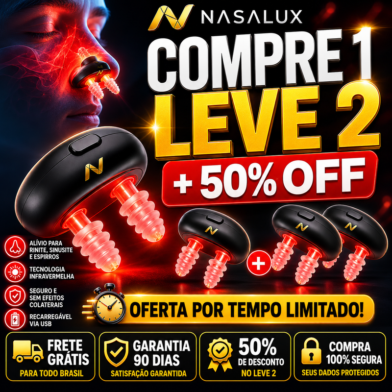 Nasalux™ Respire Melhor | Compre 1 Leve 2 + Frete Grátis