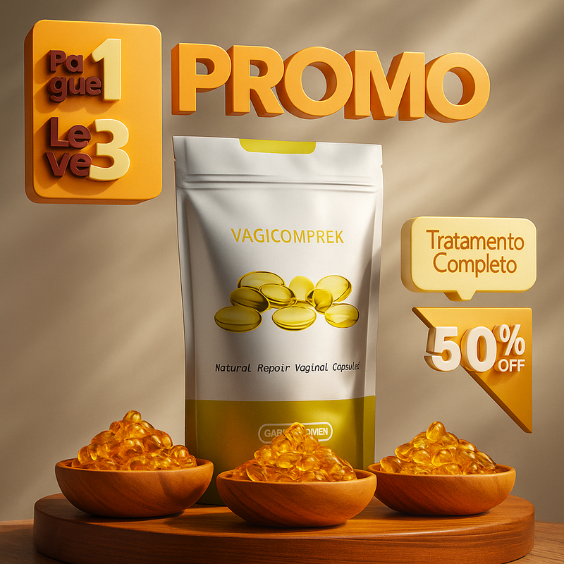 Cápsulas Efeito Compressão - FRETE GRÁTIS | COMPRE 1 LEVE 3 COM 50% DE DESCONTO