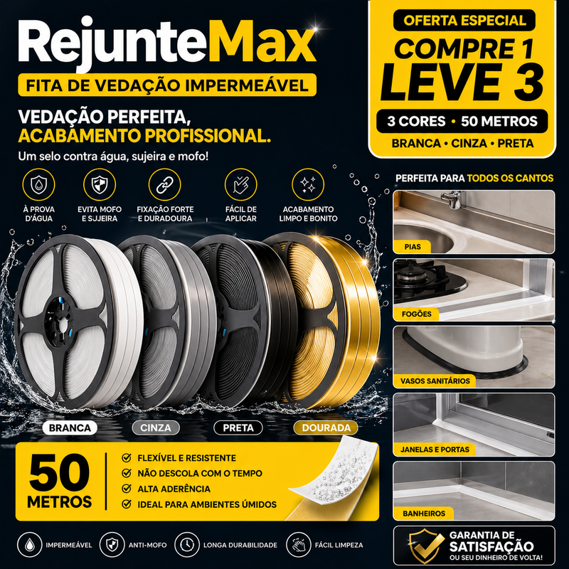 RejunteMax Veda Tudo - FRETE GRÁTIS | COMPRE 1 LEVE 3