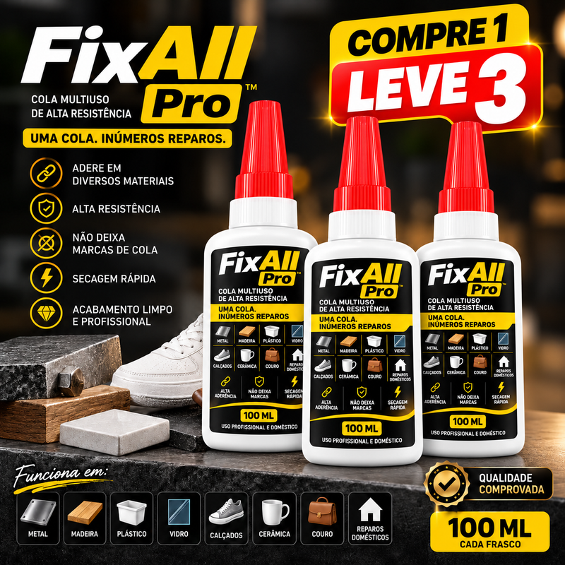 FixAll Pro™ | Cola Multiuso de Alta Resistência